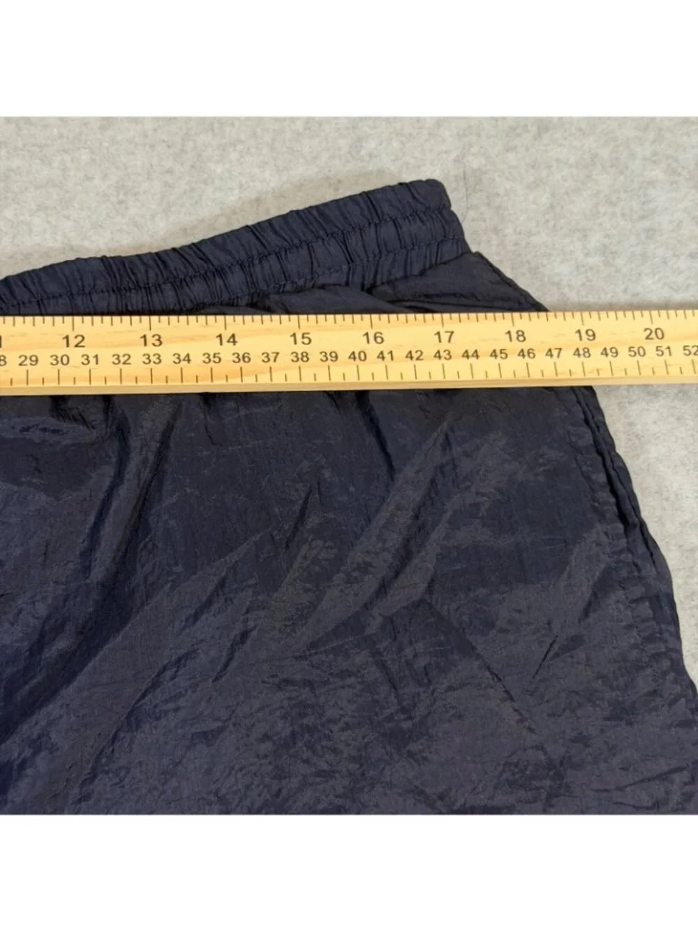 Bill Blass Menswear Men’s Large Navy Nylon Windbreaker Track Pants Elastic Waist